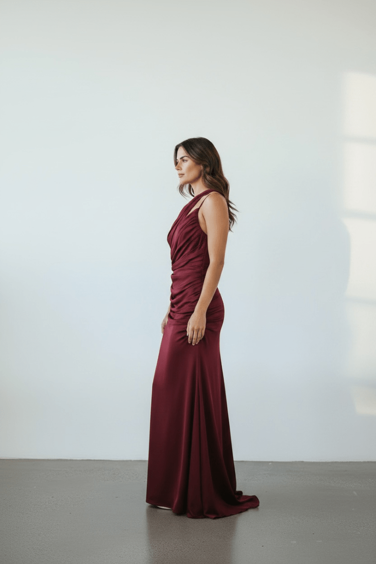 Rochie Bordeaux Muse - imagine 3